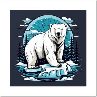 Polar bear Tshirt mugs and more Posters and Art